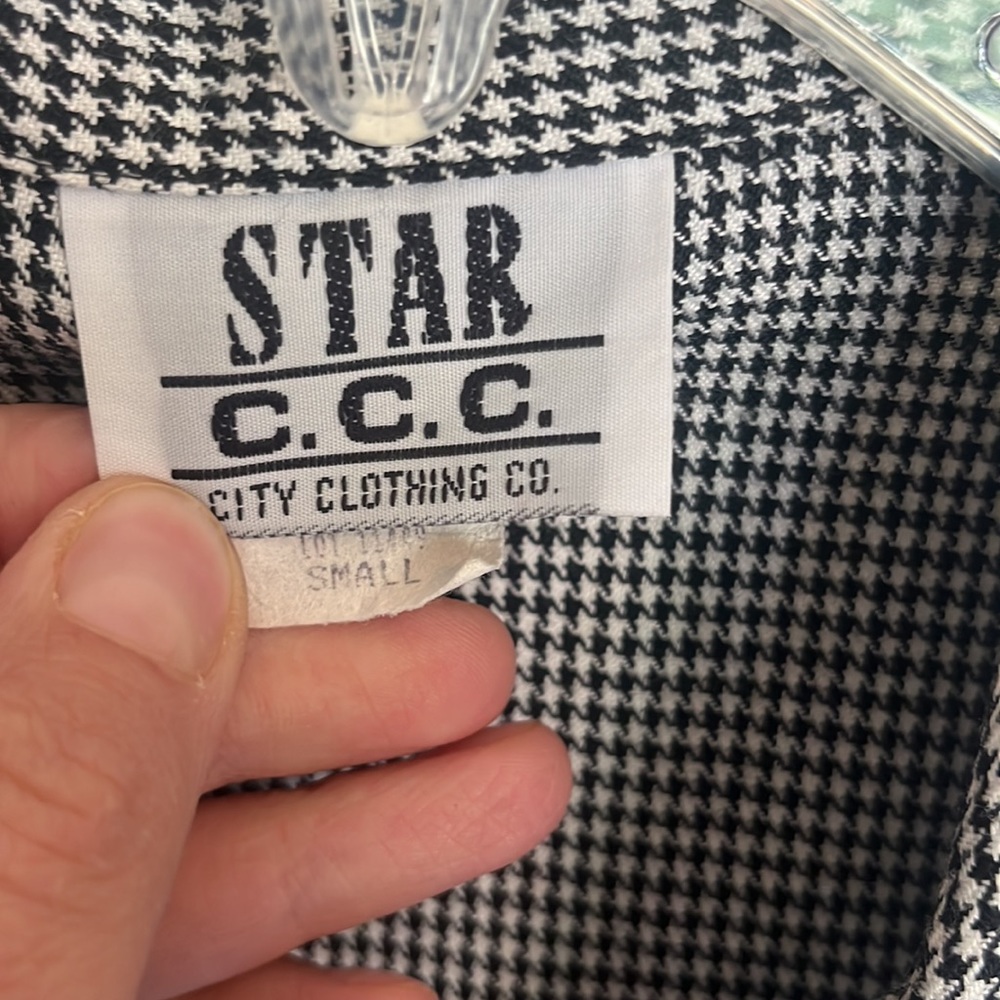 Black and white herringbone blazer - Picture 5 of 10